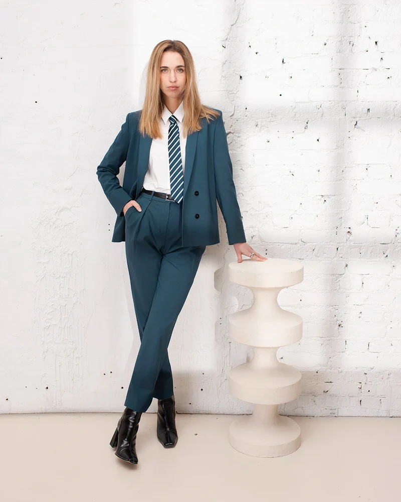 Pantalon carotte Casablanca - Pétrole