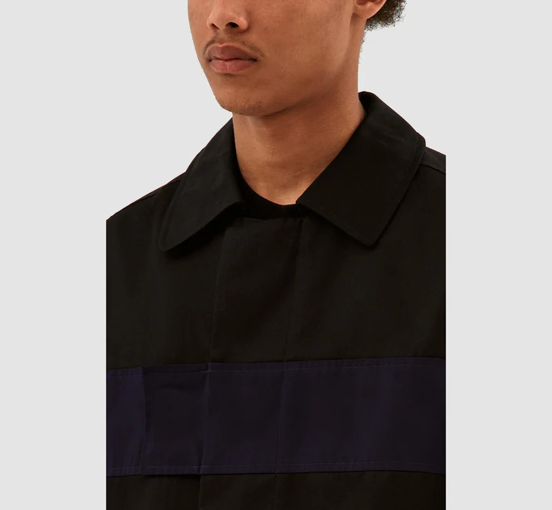 Manteau Joe Strap - Noir/Marine