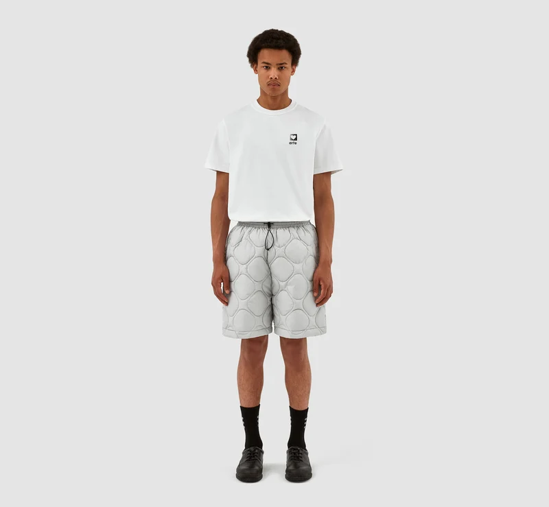Short matelassé Steiner - Gris clair