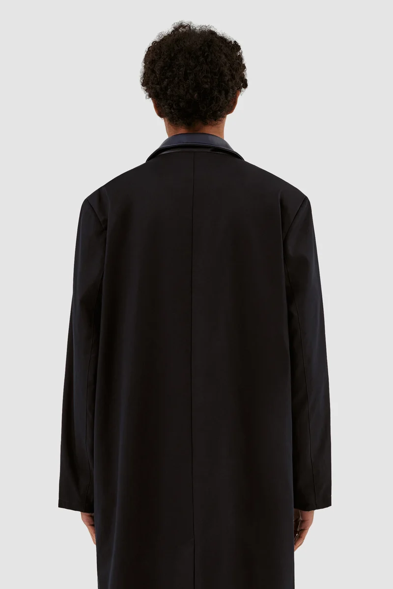 Manteau à col Joe - Marine
