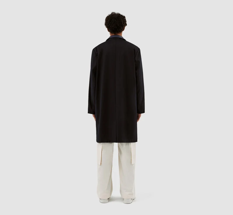 Manteau à col Joe - Marine