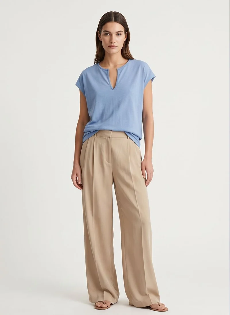 TEE SHIRT DELLY bleuet