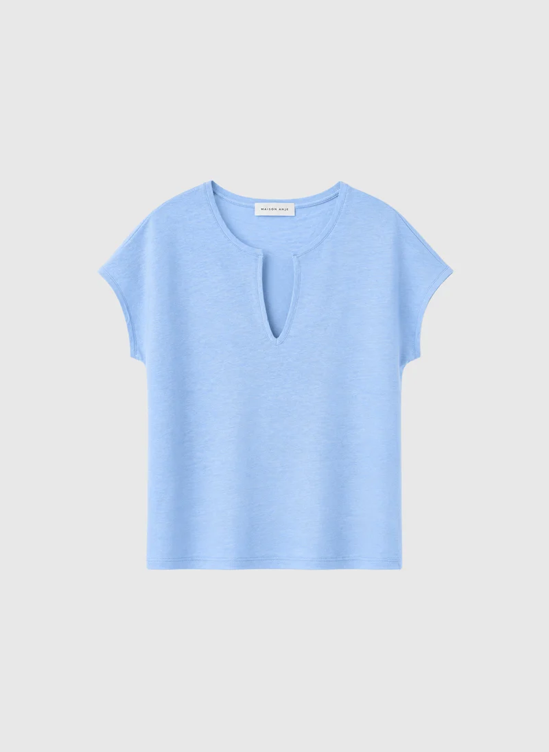 TEE SHIRT DELLY bleuet