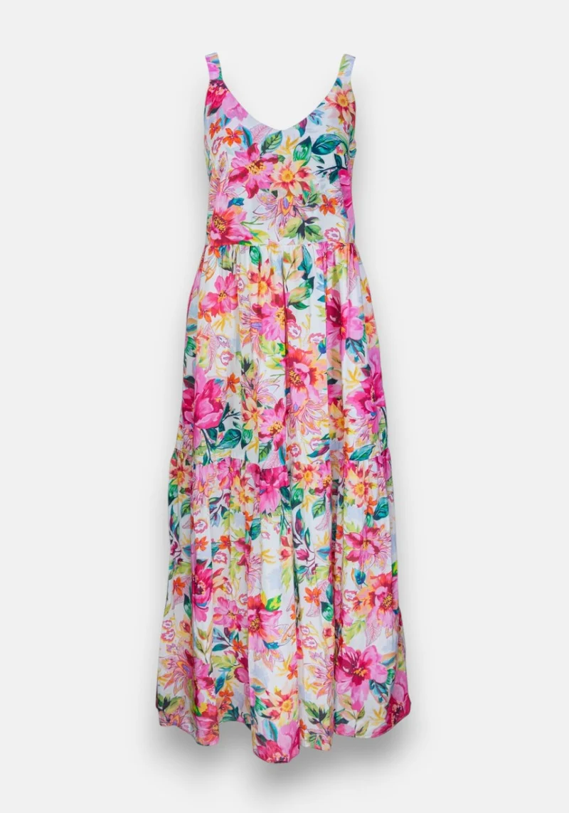 Robe sans manches à fleurs
