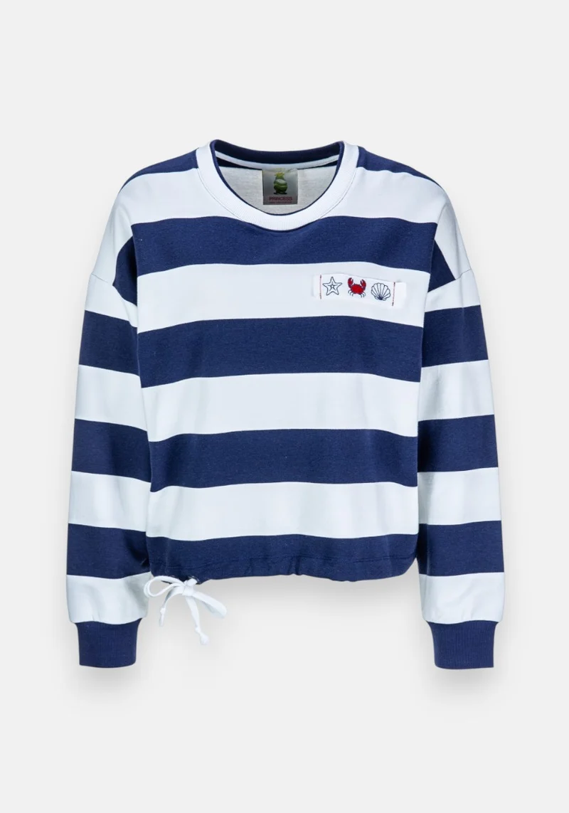 Sweat-shirt sportif à grosses rayures