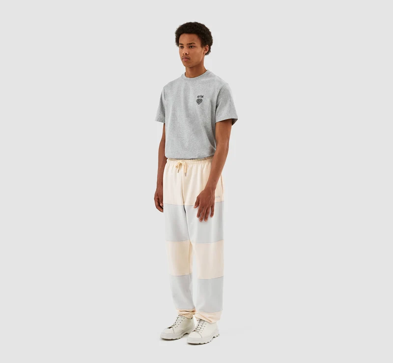 Pantalon à rayures Tristian - Crème/Gris clair