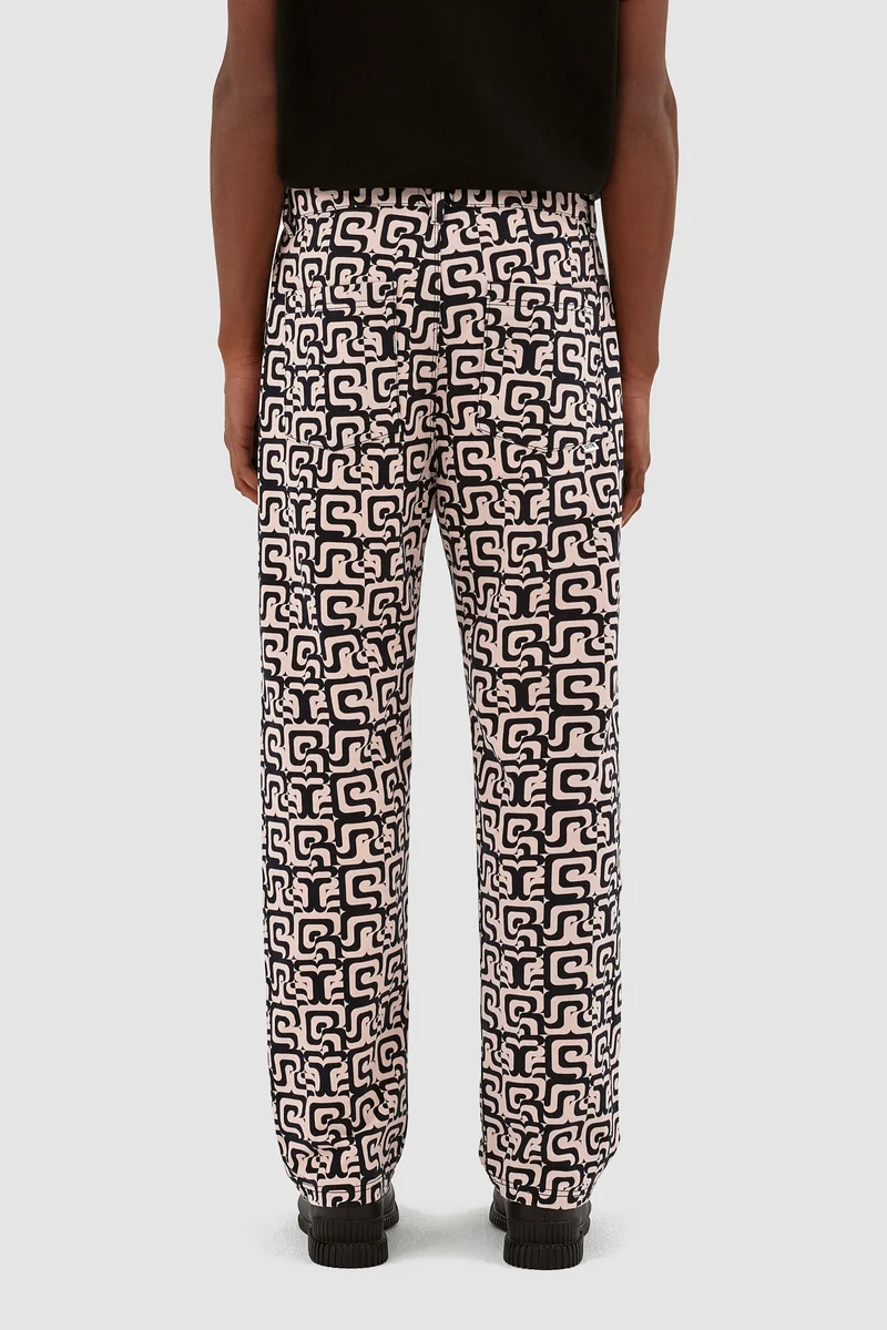 Pantalon Jonas Allover - Marine/Crème