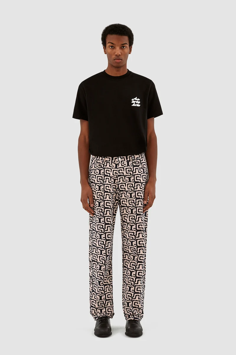 Pantalon Jonas Allover - Marine/Crème