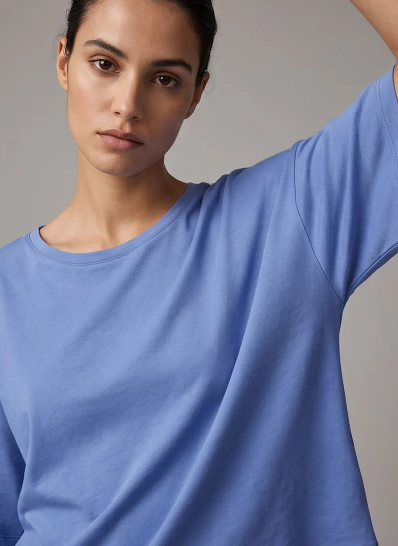 TEE SHIRT DALIRA bleuet