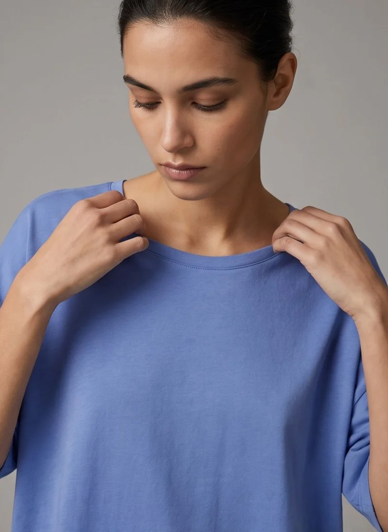 TEE SHIRT DALIRA bleuet