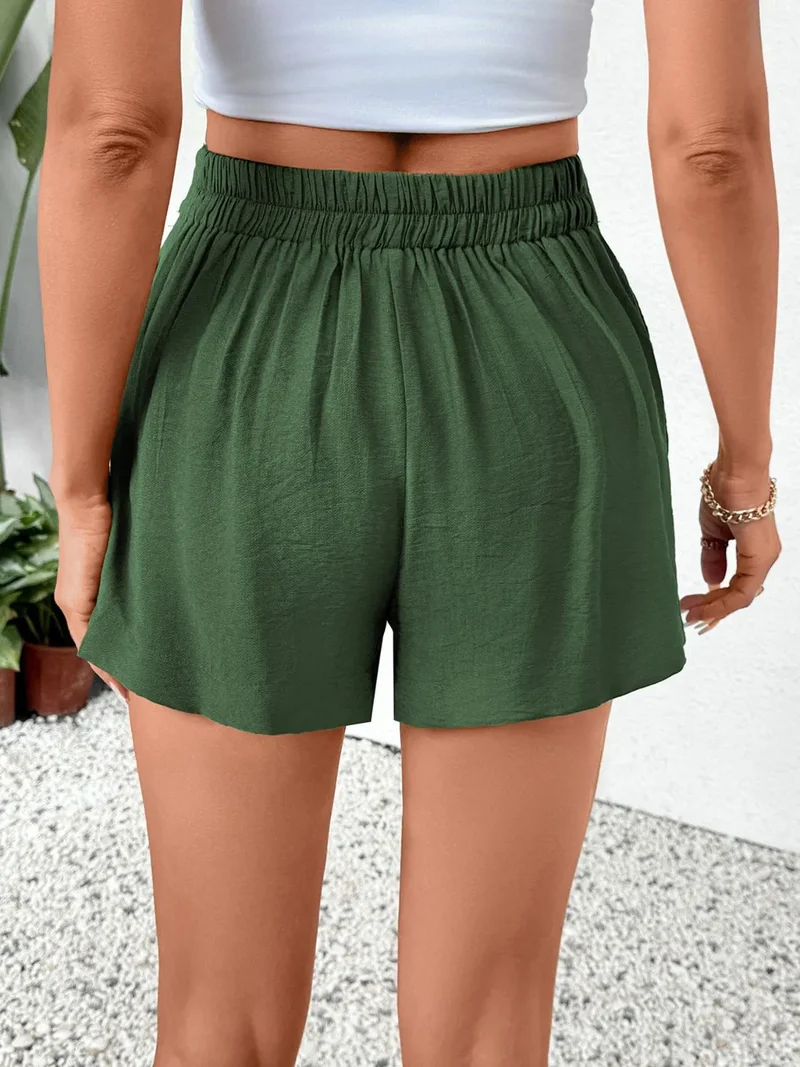 Short plissé avec poches