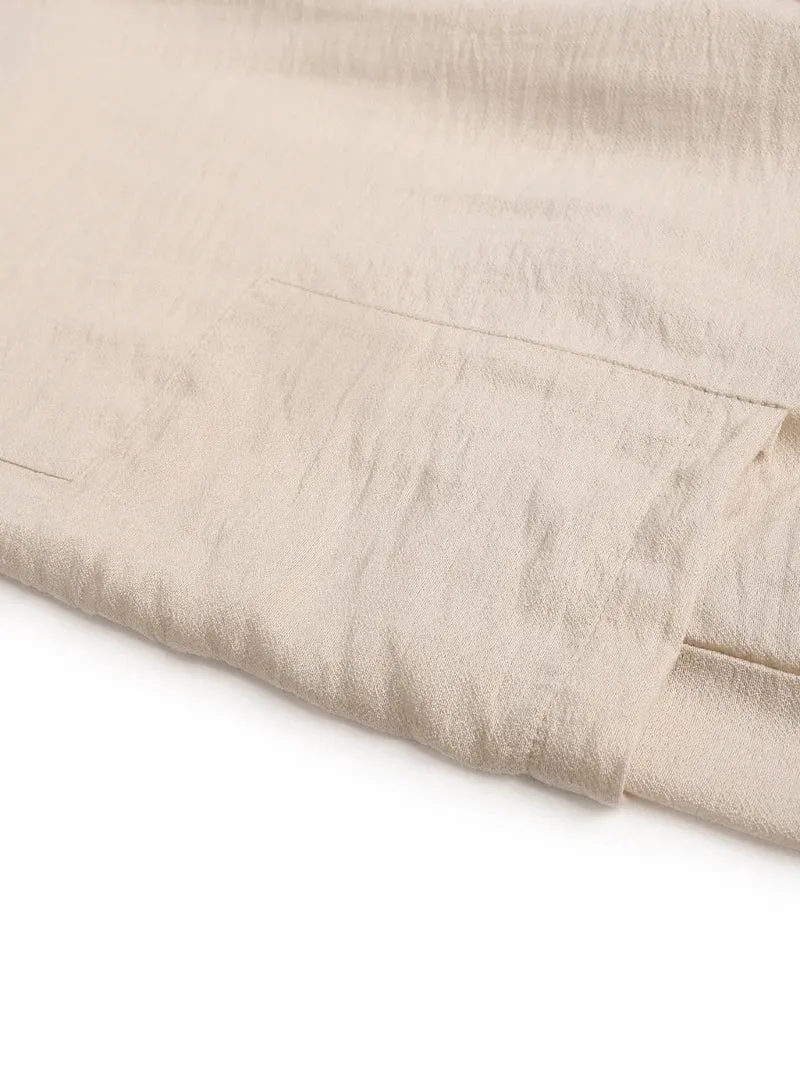 Pantalon large à cordon de serrage