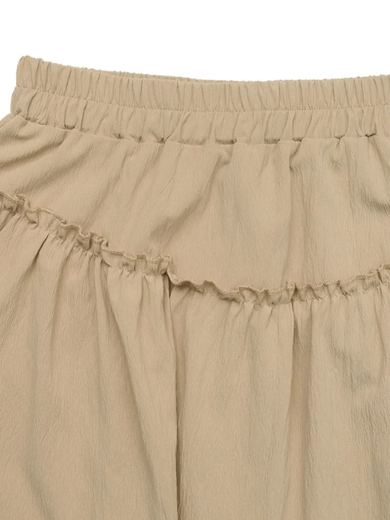 Jupe superposée à taille élastique