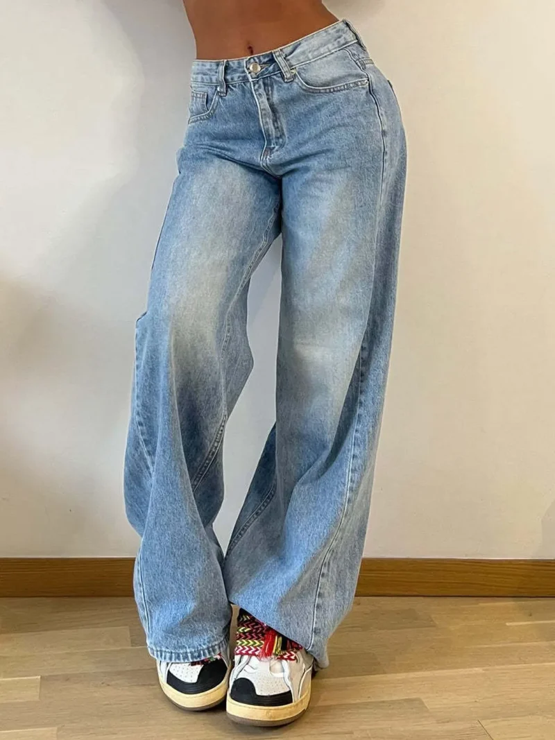 Jean large avec poches