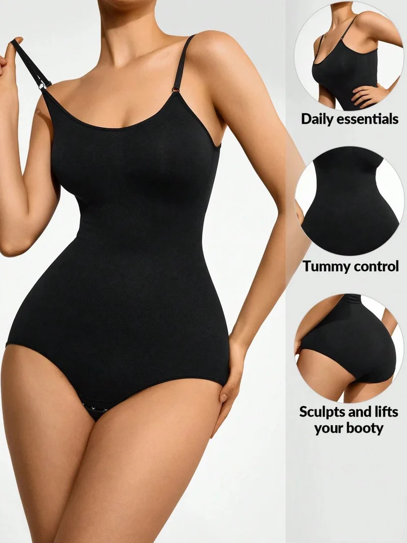 Body taille haute à encolure dégagée Basic Bae