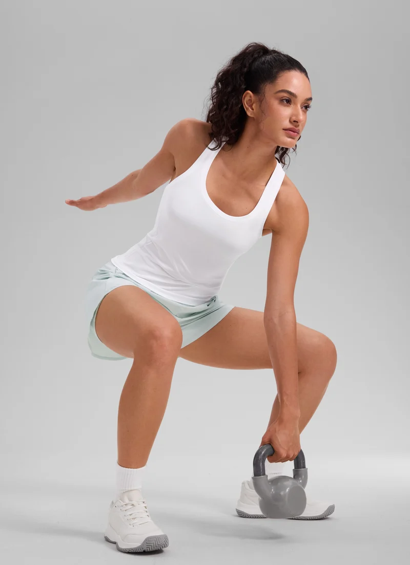 Seamless Racerback Scoop Neck Tank