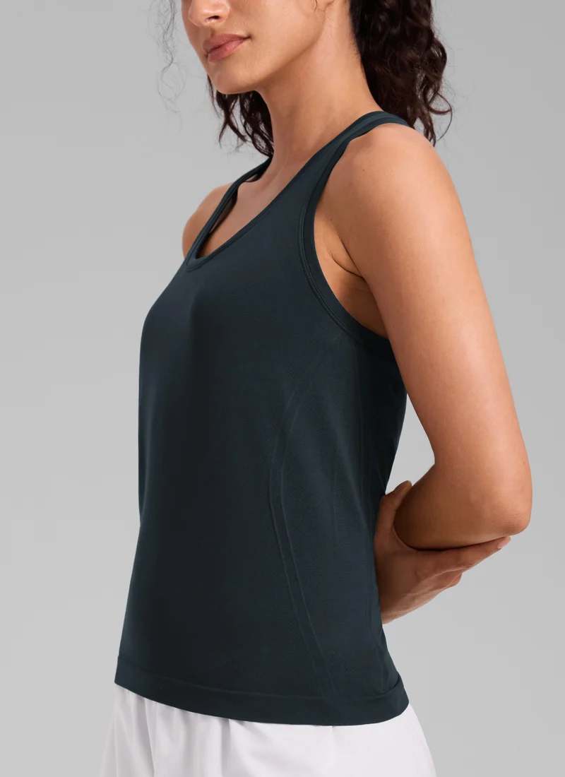 Seamless Racerback Scoop Neck Tank