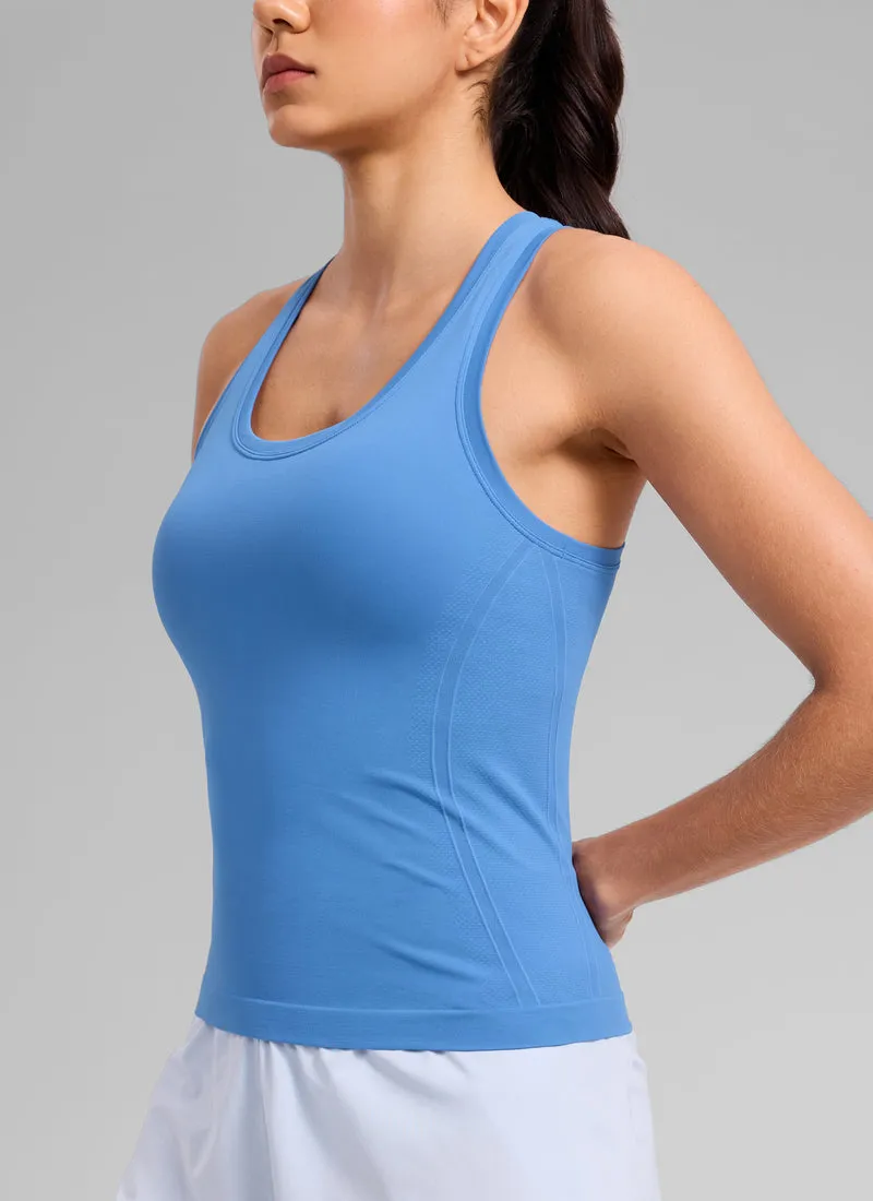 Seamless Racerback Scoop Neck Tank