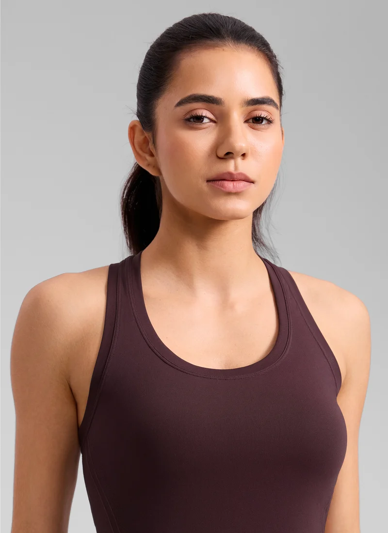 Seamless Racerback Scoop Neck Tank