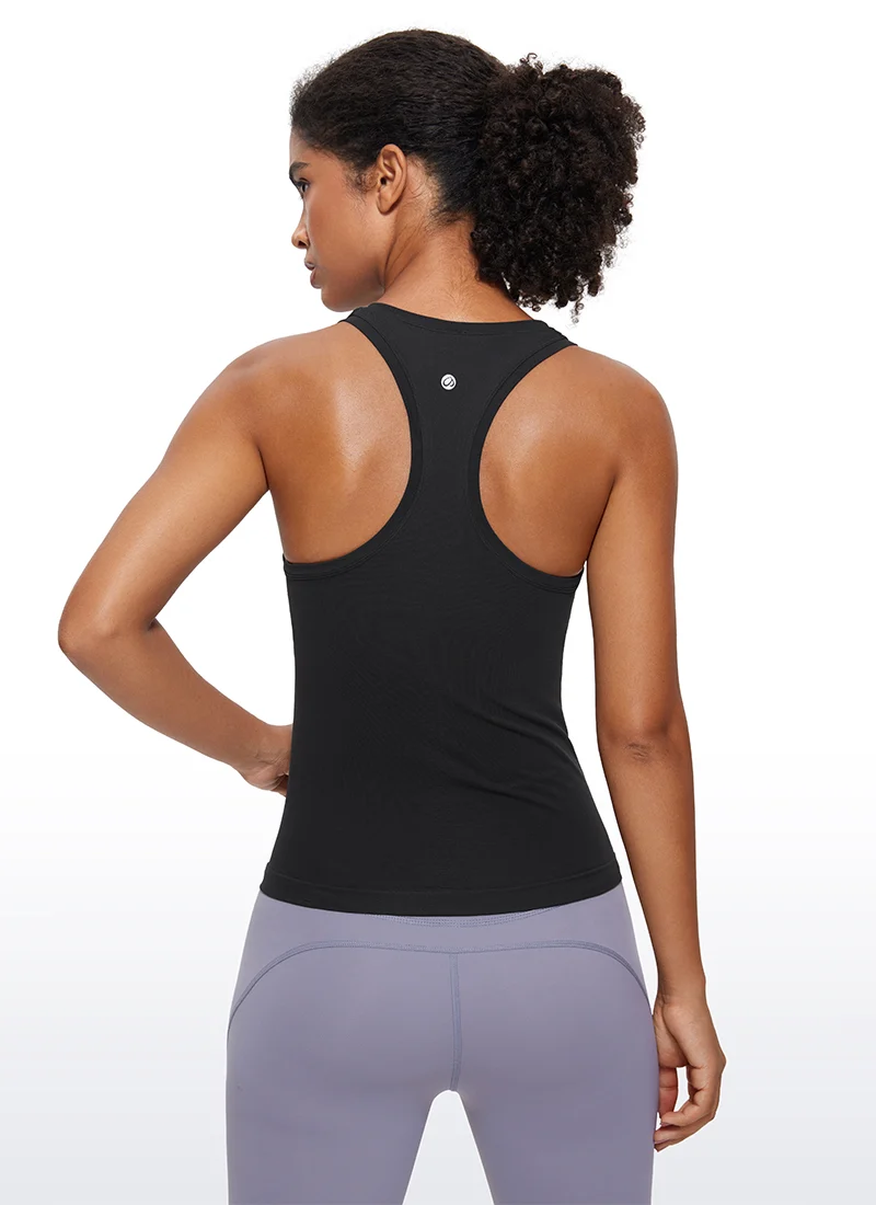 Seamless Scroop Neck Racerback Tank
