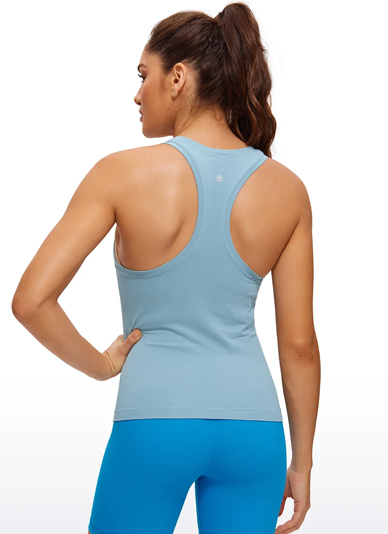 Seamless Scroop Neck Racerback Tank