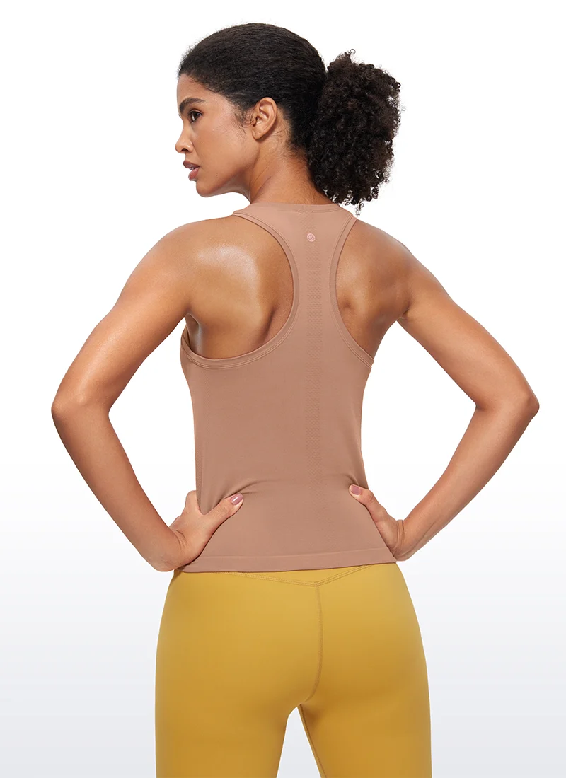 Seamless Scroop Neck Racerback Tank