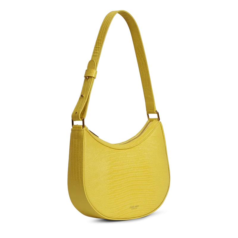 Marceau - Cuir Embossé Lézard Limoncello