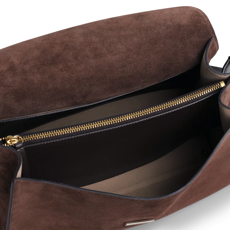 Amelot - Cuir Velours Chocolat