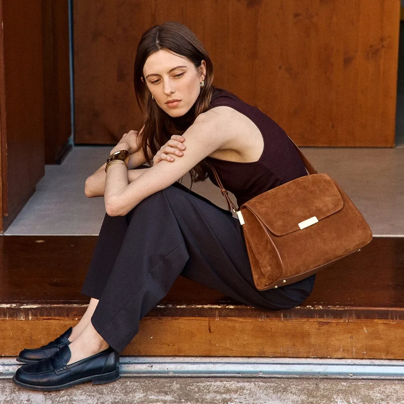 Amelot - Cuir Velours Camel