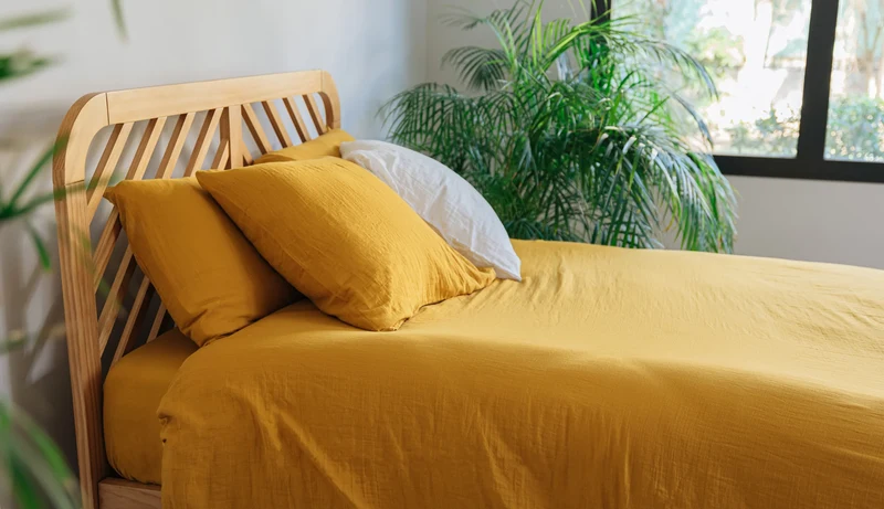 Drap plat gaze de coton