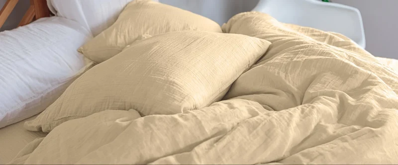 Drap plat gaze de coton
