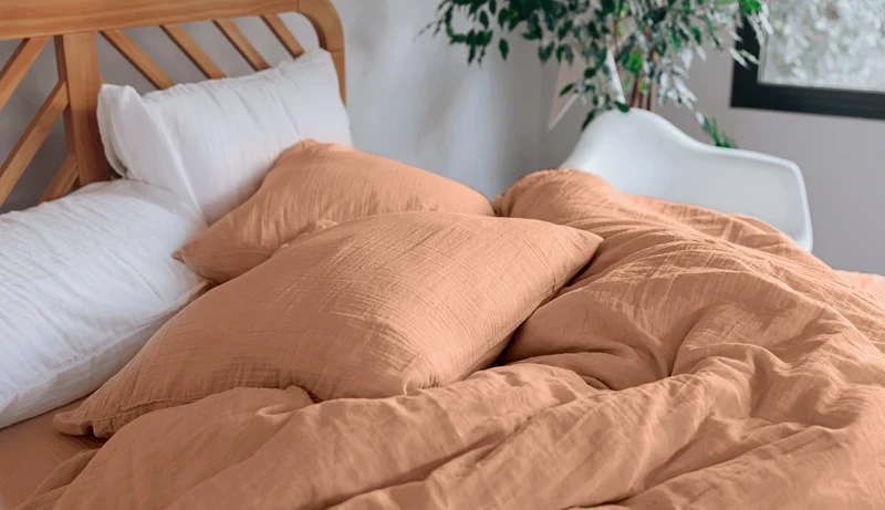 Drap plat gaze de coton