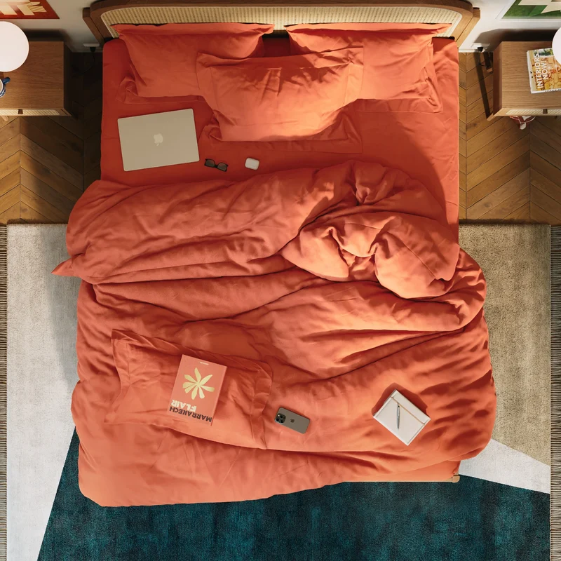 Drap plat percale