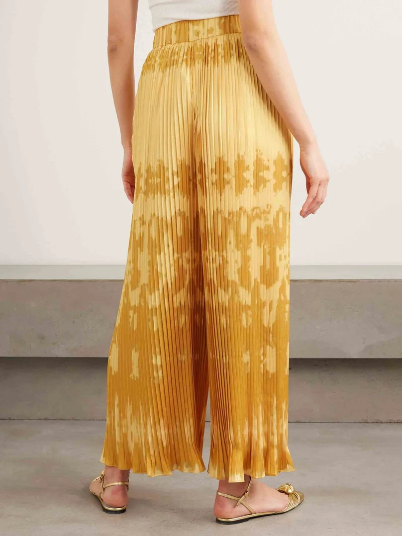 Exquisite Abstract Print Sleeveless Feather-Trim Top