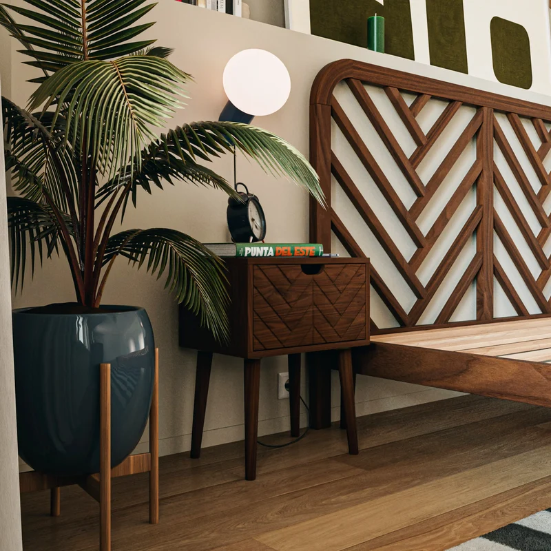 Table de chevet bois Ali