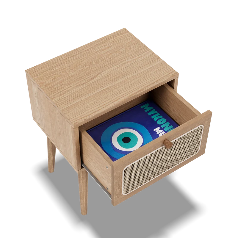 Table de chevet rotin Java