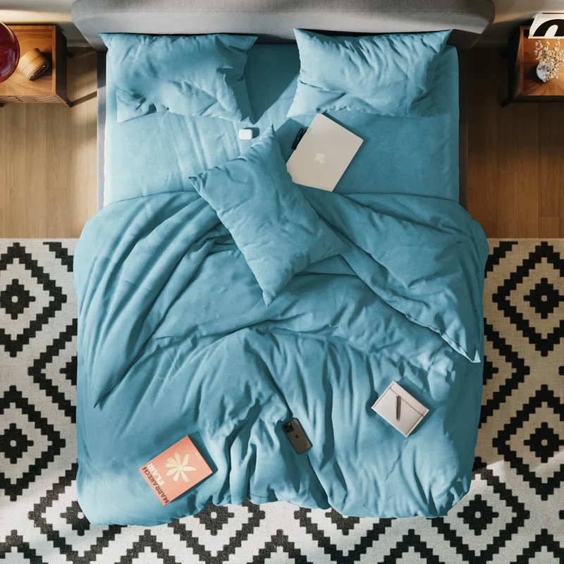 Taies d'oreiller flanelle de coton