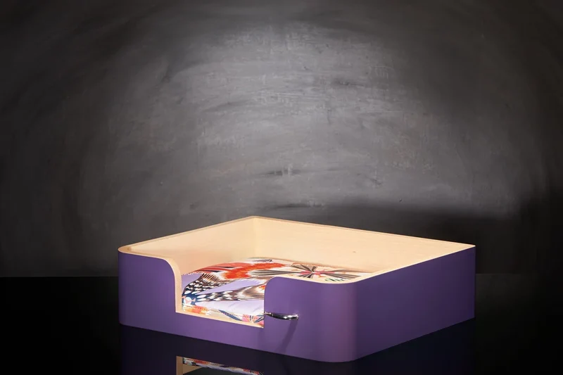 « Drôle de Panier » pour chien - Mauve Campanule
