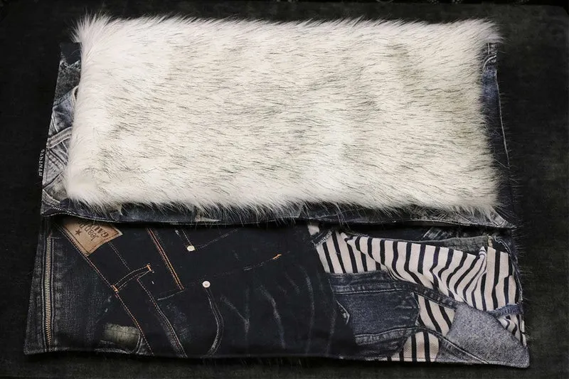 Couverture pour chien « Metis » Blue Ice - Tissu Jean-Paul Gaultier