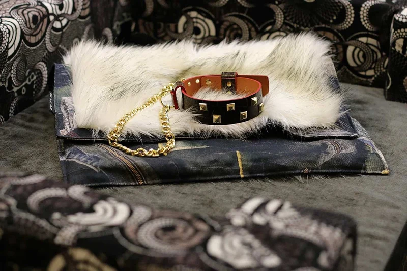 Couverture pour chien « Metis » Blue Ice - Tissu Jean-Paul Gaultier