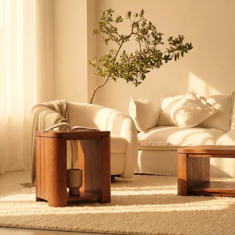 Ovelo Side Table All-oak construction