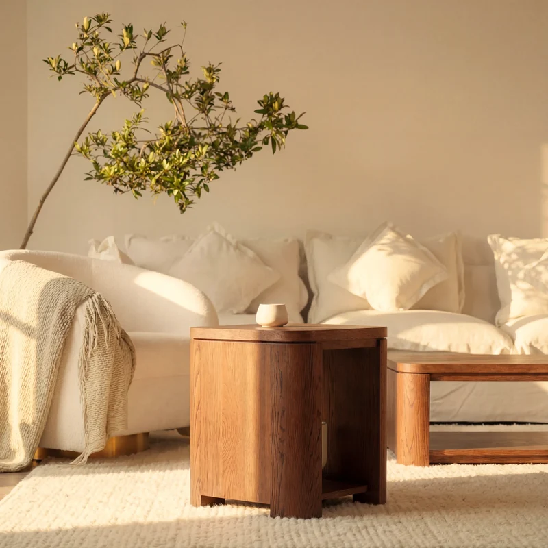 Ovelo Side Table All-oak construction