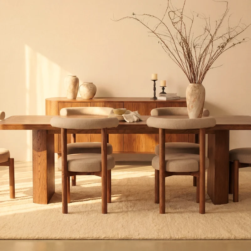 Ovelo Dining Table All-oak construction