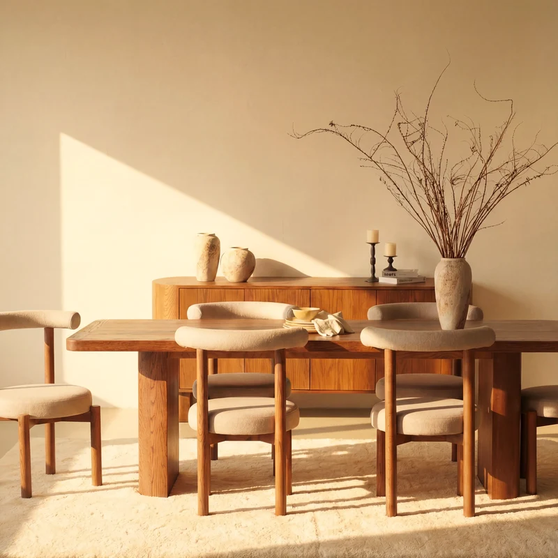 Ovelo Dining Table All-oak construction