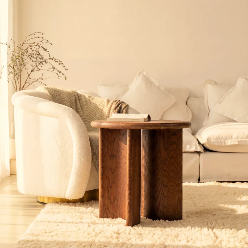 Haven Side Table White oak