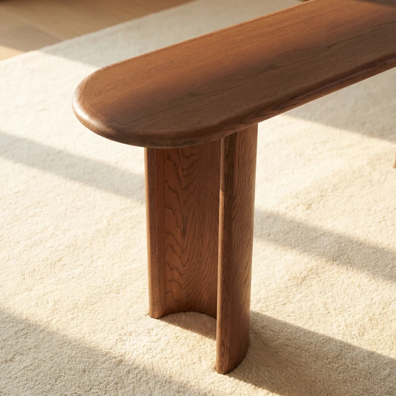 Haven Console Table White oak