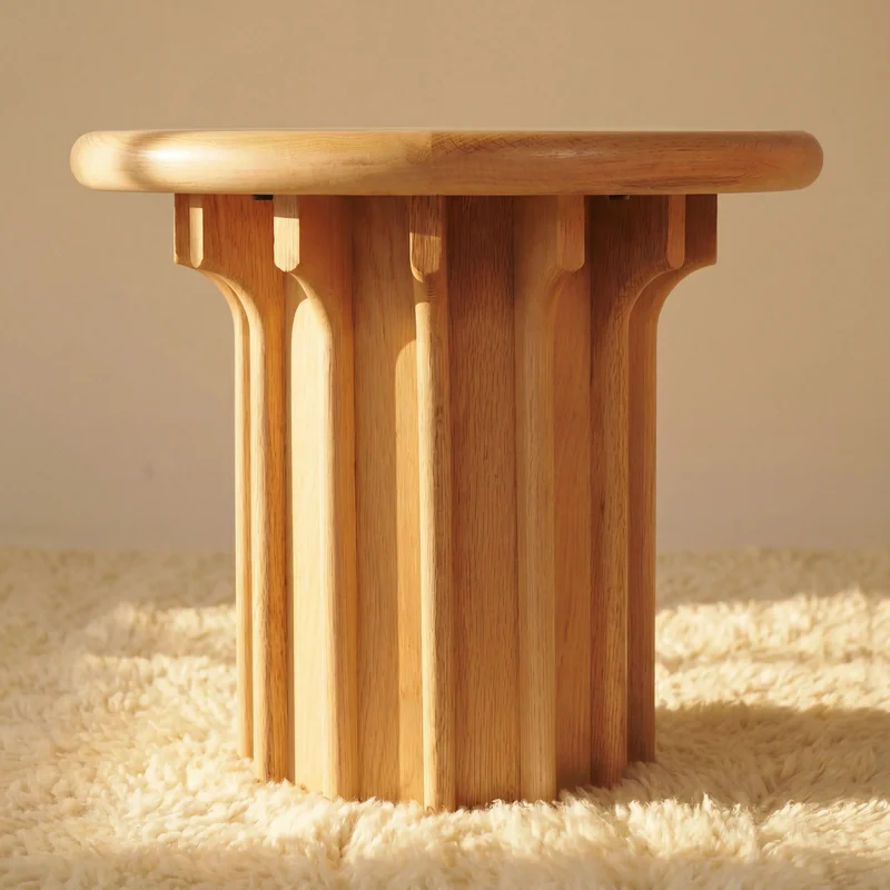 Corin Side Table White oak