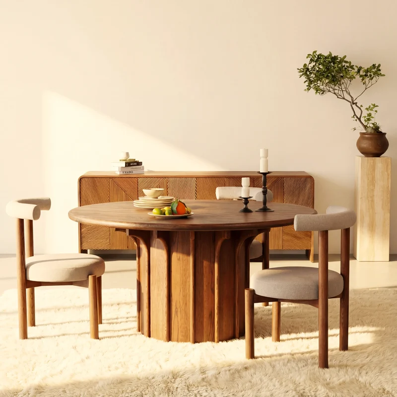 Corin Dining Table White oak