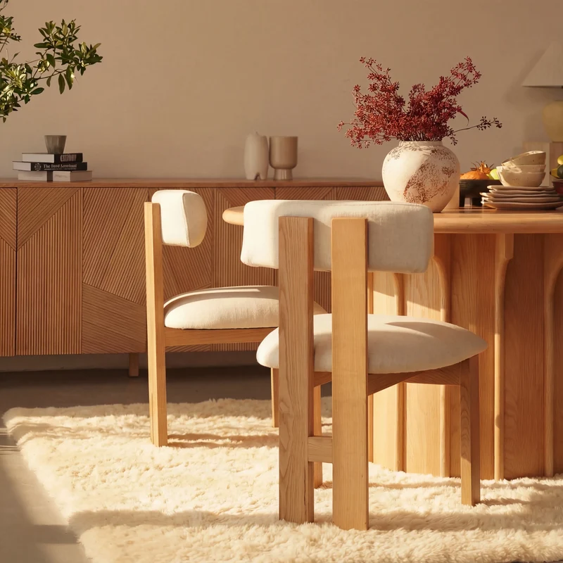 Corin Dining Table White oak
