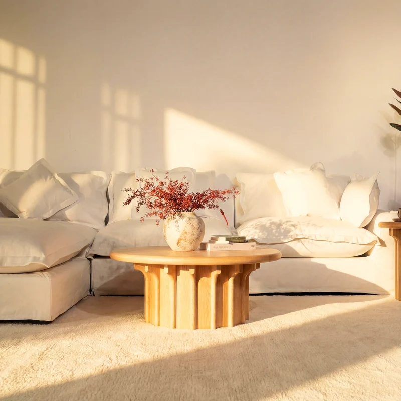 Corin Coffee Table White oak
